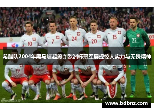 希腊队2004年黑马崛起勇夺欧洲杯冠军展现惊人实力与无畏精神